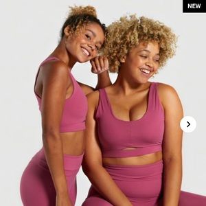 Whitney Simmons XGymshark Hot Fire Pink Sports Bra